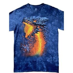 The Mountain “Fire Dragon” Graphic Tie‑Dye Tee – 100% Cotton, Size M
